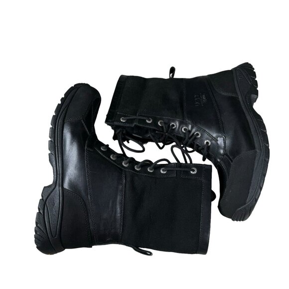 Ugg Boots Butte 5521 Waterproof Shearling Lined Black Leather Mens US 10 Vibram - Picture 7 of 14